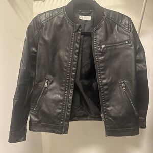H&M Black Faux Leather Jacket
